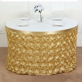 Rose Satin Table Skirt 21ft White - YauSpark