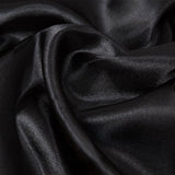 Satin Self - Tie Universal Chair Cover 44"x56" Black - YauSpark