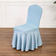Satin Sundress Chair Cover Gray Blue - YauSpark