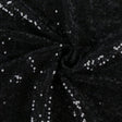 Sequin Fabric Bolt 51"x4 Yards Black - YauSpark