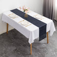 Sequin Table Runner 12" x 110" Dark Blue - YauSpark