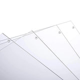 Set of 4 Clear Acrylic Pedestal Risers Transparent Display Boxes - YauSpark