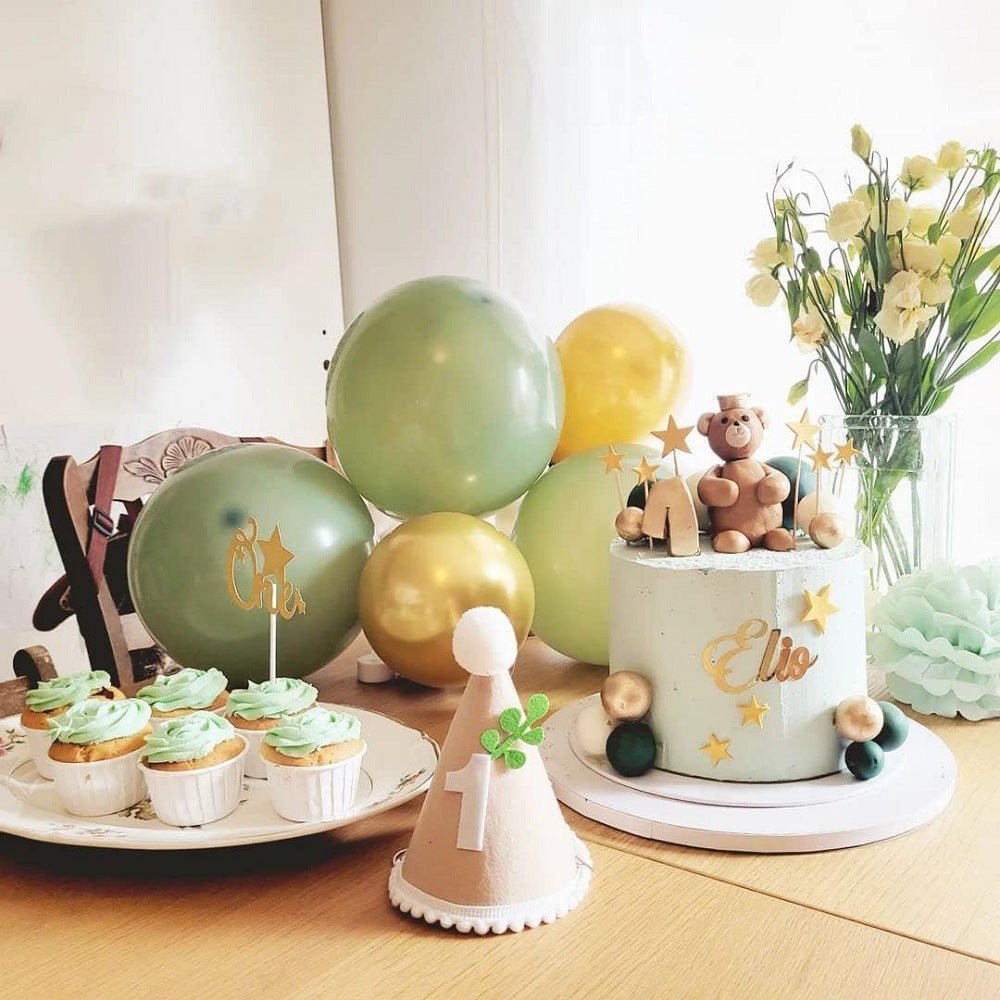 Set of 40 Avocado Green Party Balloon Kit 12" - YauSpark