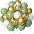Set of 40 Avocado Green Party Balloon Kit 12" - YauSpark