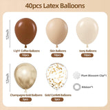 Set of 40 Coffee Party Balloon Kit 12" - YauSpark
