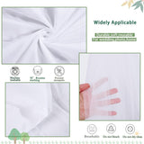 Sheer Wedding Arch Drape 5ftx32ft Milky White - YauSpark