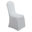 Stretch Polyester Chair Cover Thick Silver Gray - YauSpark