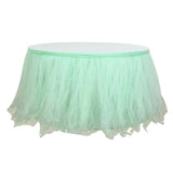 Tulle Table Skirt 21ft Emerald Green - YauSpark