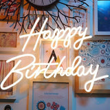 Vibrant and Playful: Happy Birthday Neon Light Sign in Brilliant Colors - YauSpark